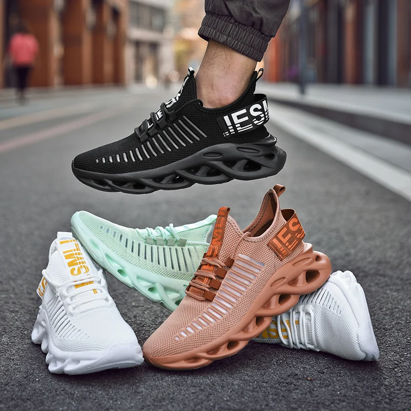 Sportliche Herren-Sneaker, leichte, atmungsaktive Turnschuhe, rutschfeste Wanderschuhe, bequeme Sportschuhe für das Training von Männern – Detail 17