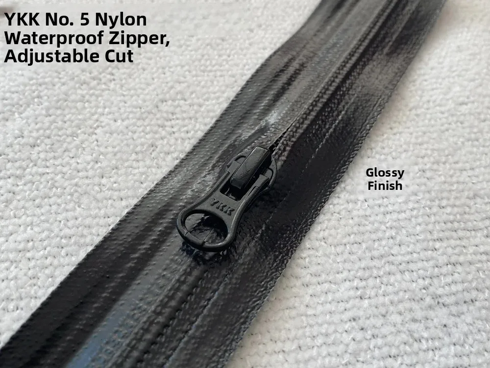 YKK No.3 5 Matte Gloss Waterproof Zipper Outdoor Rain Jacket Tent Super Waterproof Any Cutting Zipper for Home Sewing DIY