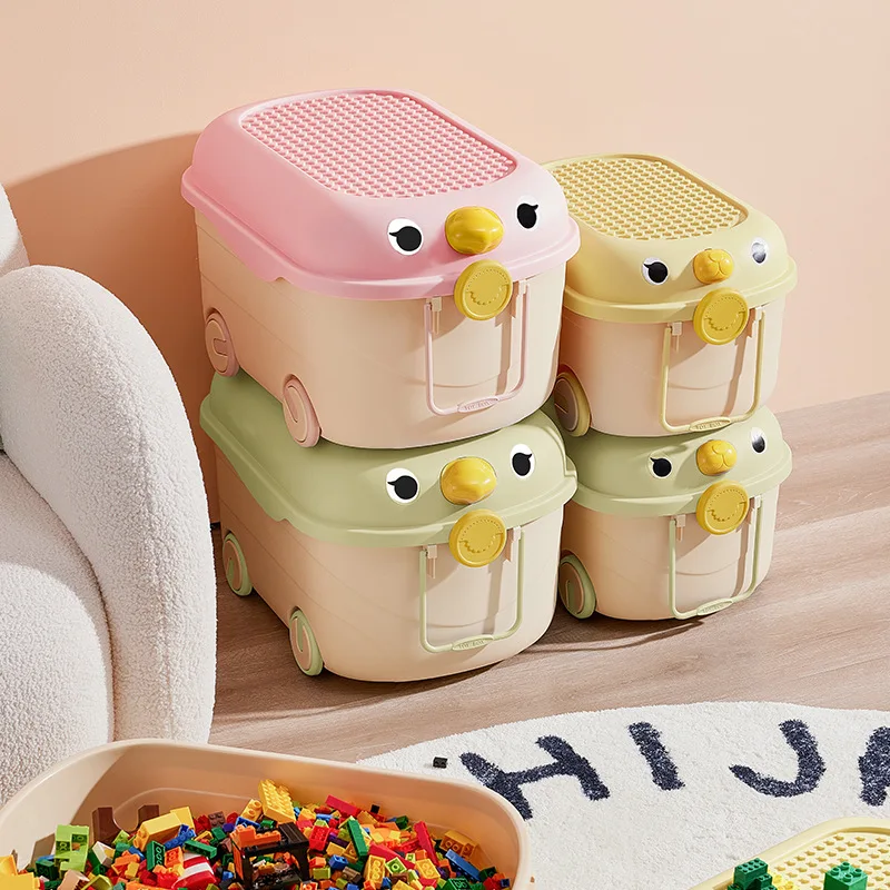

Kids Toys Storage Boxes with Lid Household Dust-Proof High-capacity Storage Box Bedroom Dormitory Classification Storage Box
