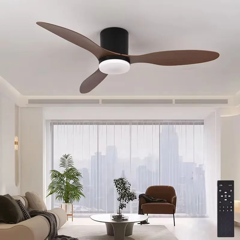 42 50inch Modern LED Ceiling Fan Lights with Remote Control Electric Fan Light 3 Blades 6 Speeds DC Minimalist Ceiling Fan