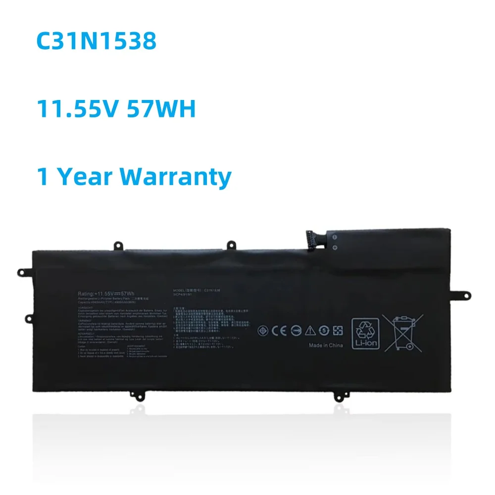 C31N1538 Laptop Battery For ASUS ZenBook Q324UA UX360UA UX360UA-C4010T UX360UAK Series C31Pq9H 0B200-02080000 11.55V 57WH