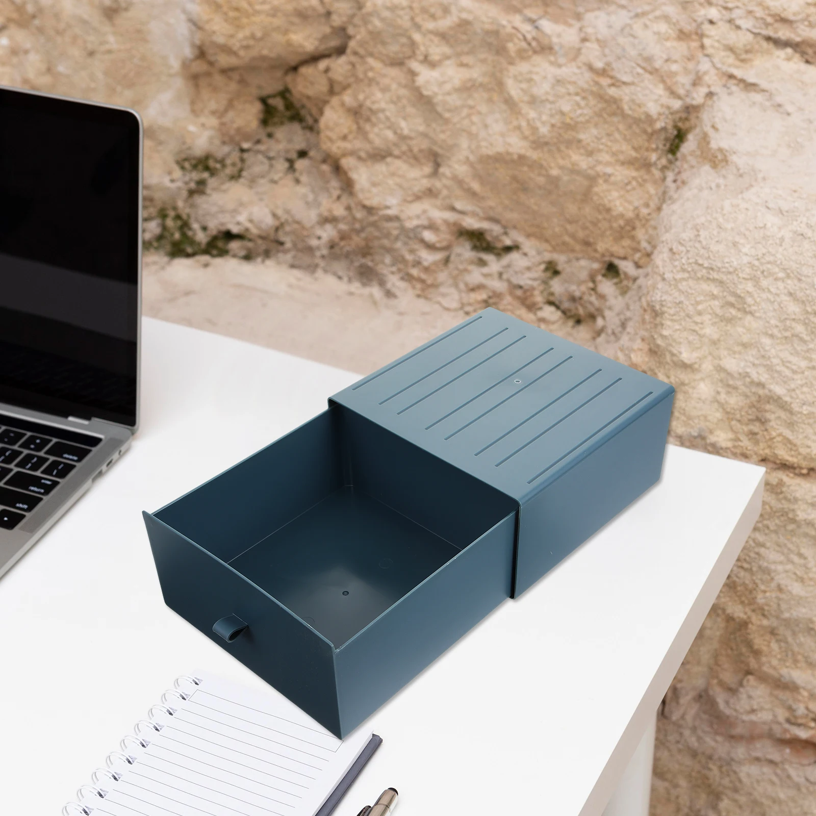 

10cm Plastic Drawer Makeup Box Storage Case for Office Home Desktop Decorative Stationery Organizer Container Holder Box