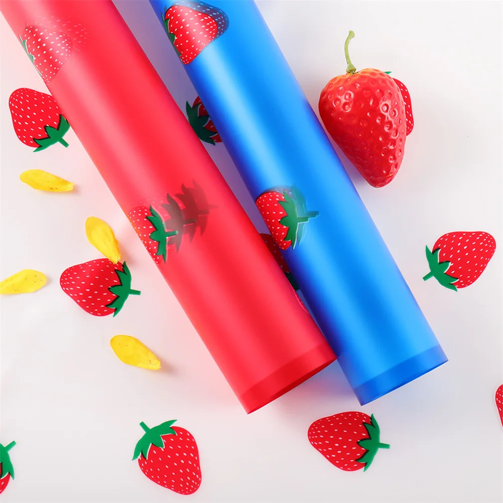 20pcs/pack Flower Wrapping Paper Cat & Strawberry Korean Style Gift Grinding Edge Rose Packing Florist Bouquet Wrapping Material