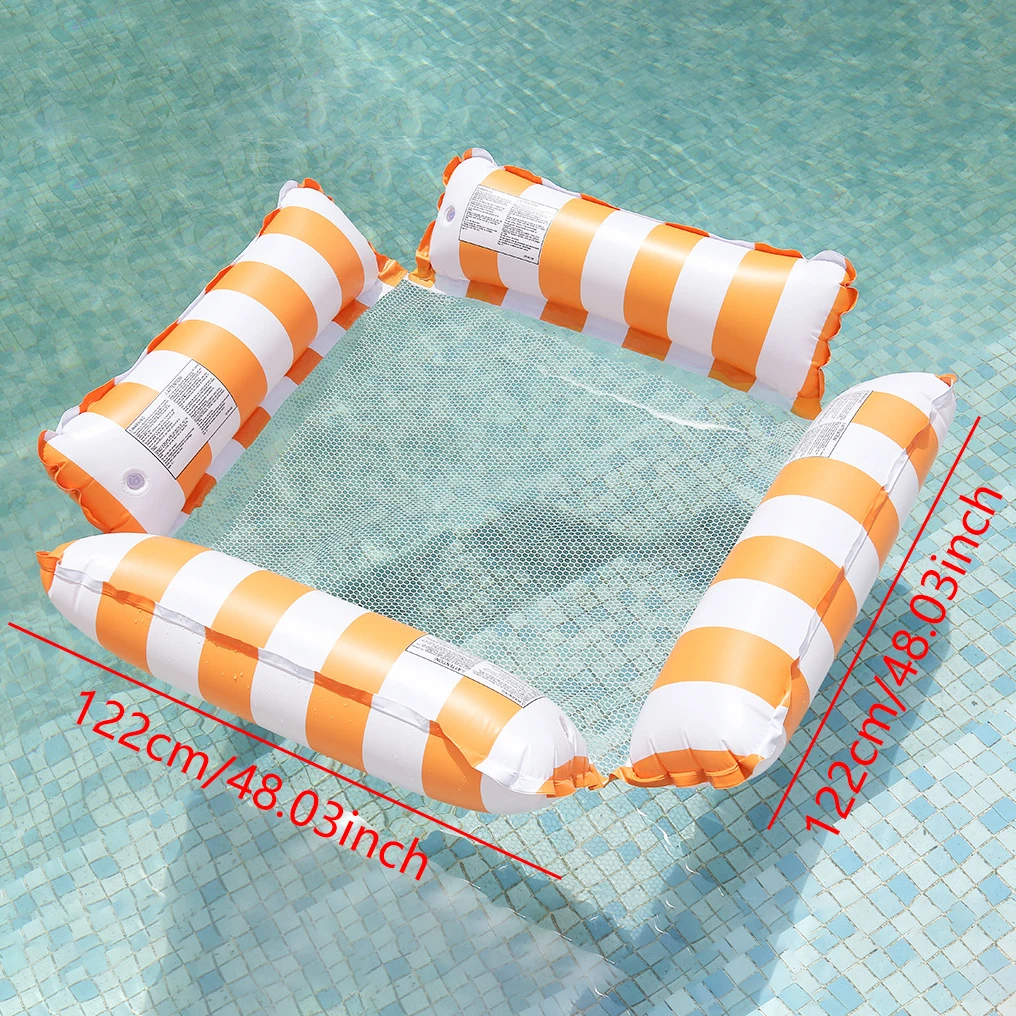 Hamaca de agua reclinable, colchón flotante inflable para piscina, flotadores tipo estera, colchón de mar, Fiesta EN LA Piscina, accesorios