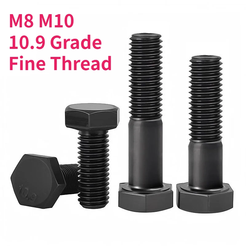 parafuso-sextavado-externo-de-passo-fino-em-aco-carbono-grau-109-m8-m10-com-rosca-total-parcial