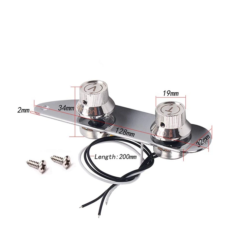 Práctica placa de control cromada para bajo genuino Fender 51 P