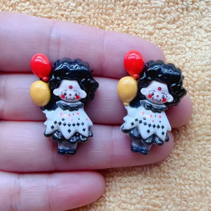 12pcs Joker Balloon Children's Fun Handmade DIY Cream Gel Phone Case Hair Clip Headpiece Resin Accessories Jewelry view 5