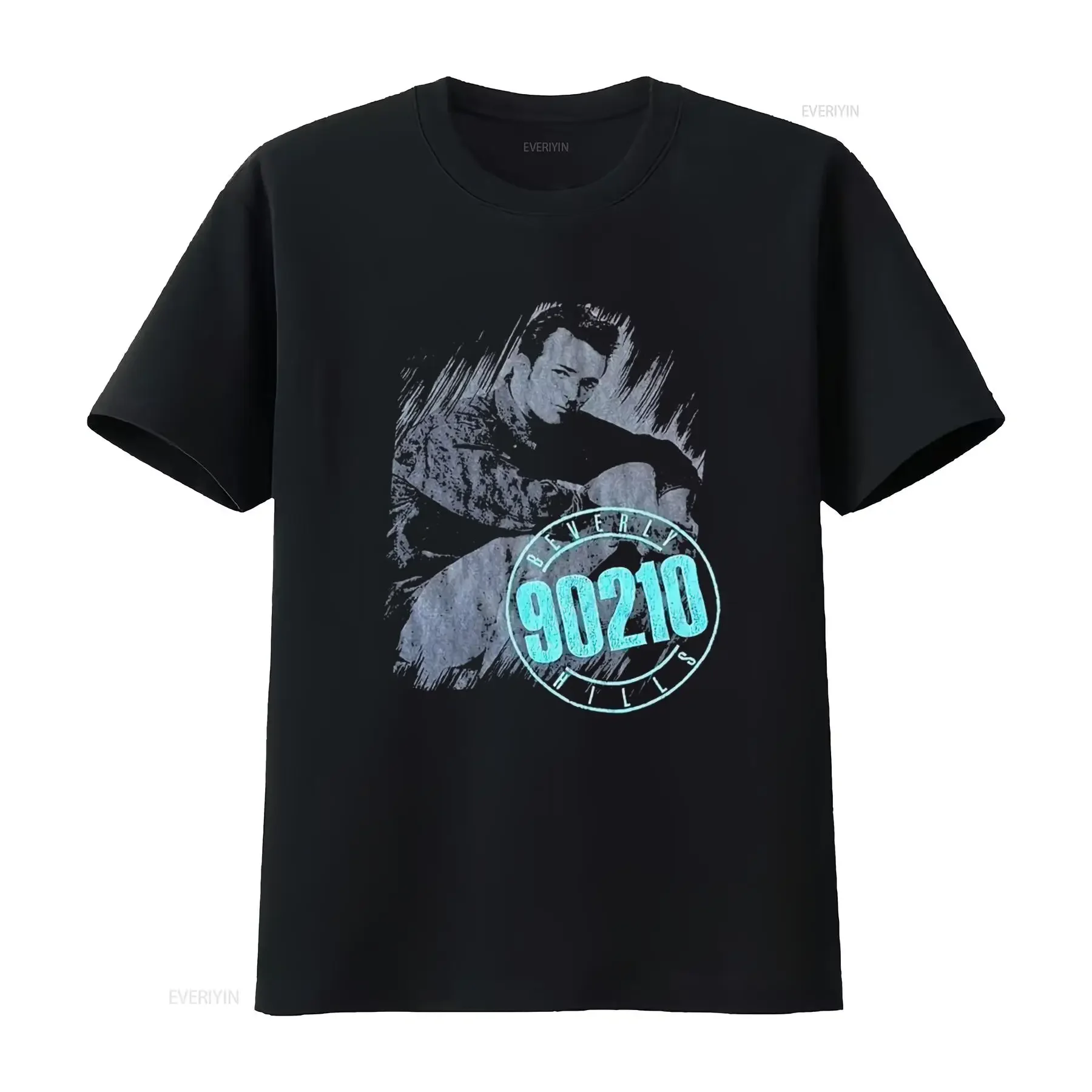 Rare Vintage Luke Perry Beverly Hills 90210 T Shirt Wild Oats Dylan Design Size L 90s Style vintage Washed fashion Versatile