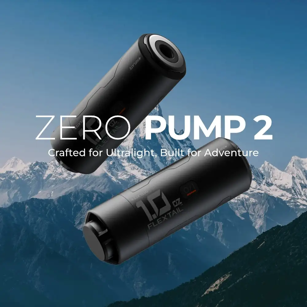 

FLEXTAIL ZERO PUMP 2 - 28 г, ультралегкий электрический насос для кемпинга, для надувных матрасов, 1 перезаряжаемая батарея в комплекте
