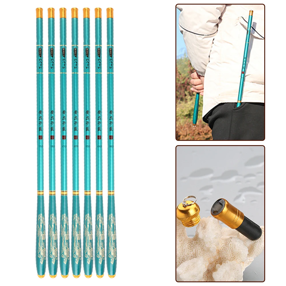 G Large Load Bearing Capacity Features MH Short Section Strong Toughness Carbon Fiber Telescopic Fishing Rod Lakes