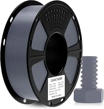 GIANTARM ABS+ Filament 1,75mm 1kg ±0,03mm Zäh Hitzebeständig Geringe Verformung Verhedderungsfrei Vakuum 3D-Druck Filament Schwarz Weiß Grau