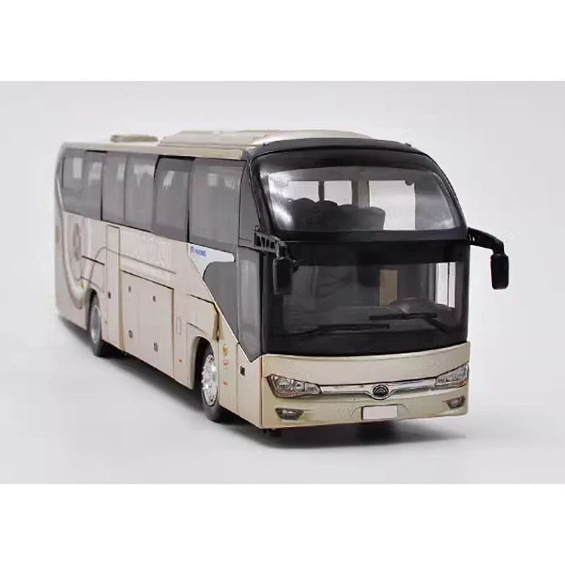 Original Diecast 1:43 Scale Yutong Bus ZK6128HQB Alloy Automobile Model Finished Product Simulation Toy Gift Static Model