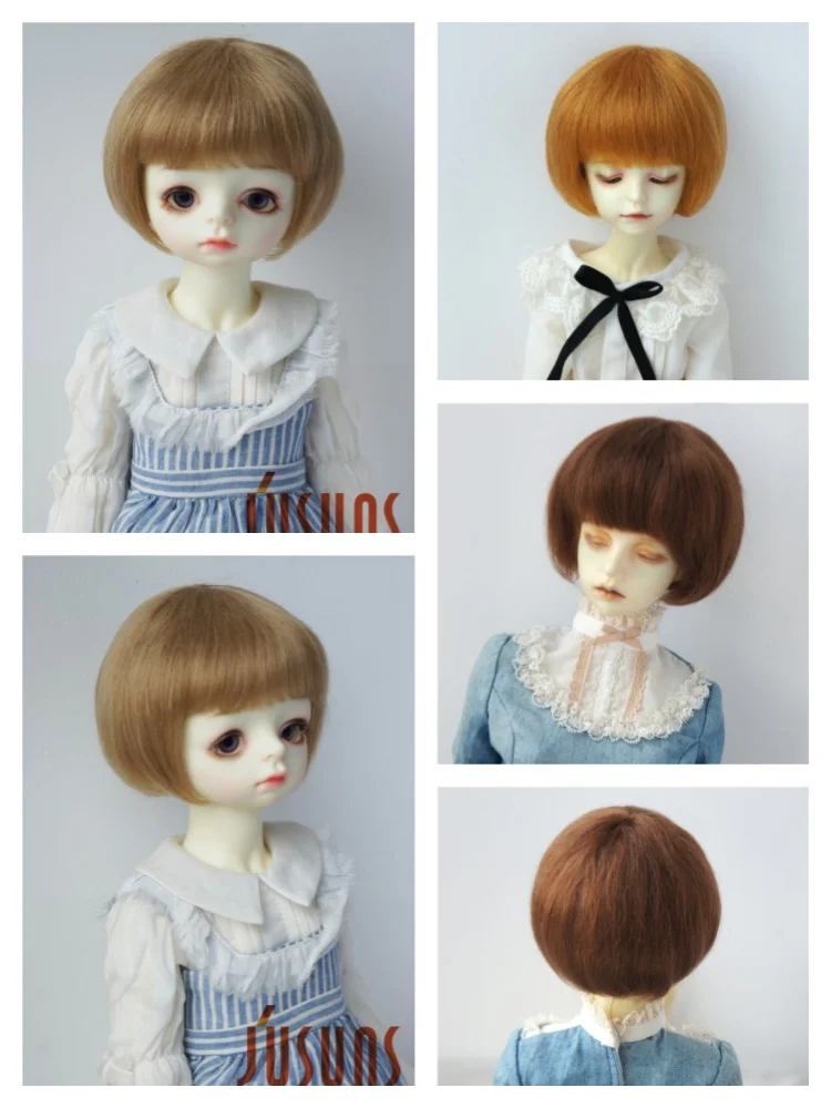 

JD453 Cute Soft BoBO BJD Mohair Wig For Lati OB11 YOSD MSD SD Blythe Accessories Suit From Size 5-6 inch to 9-10 inch Doll Hair