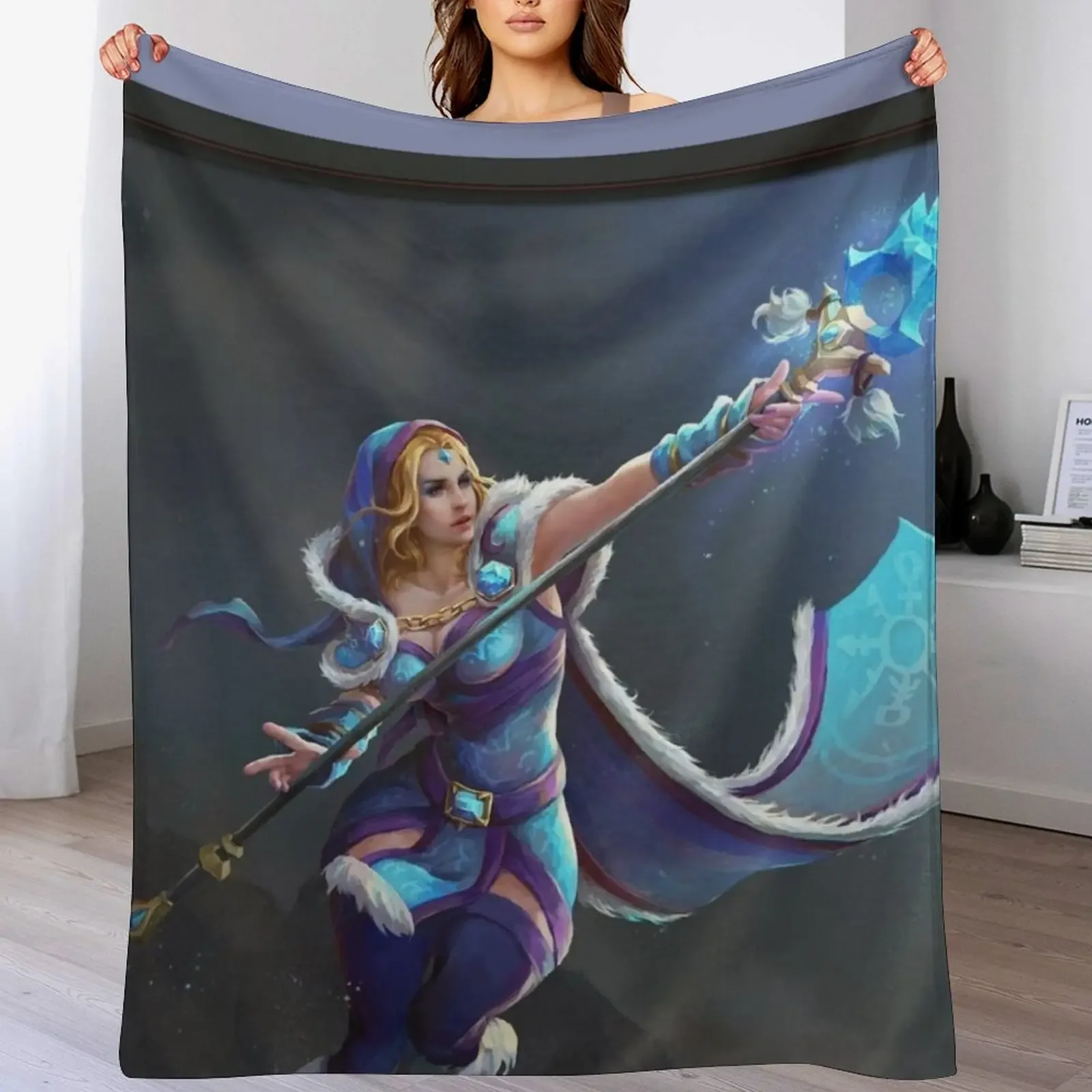 

New steam, dota2, Crystal Maiden Throw Blanket Luxury Thicken Personalized Gift Tourist Blankets