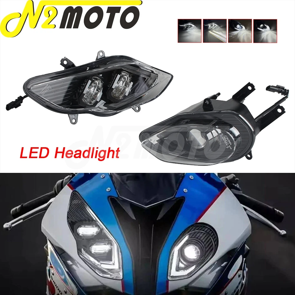 S1000RR LED Headlight E24 E-mark Motorcycle Light Hi/lo Beam Plug and Play Head Lights For BMW S1000 RR K46 2015 2016 2017 2018