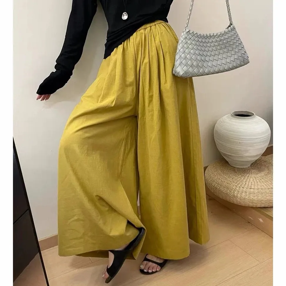 

Loose skirt pants, comfortable and casual women's pants, simple and slimming style women's pants