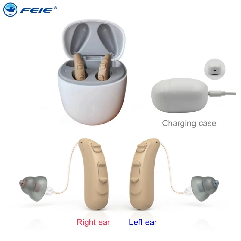 Elderly Hearing Aid Binaural Charging Digital High-Power Intelligent Noise Reduction Non-Programmed Hearing Aids Headphones