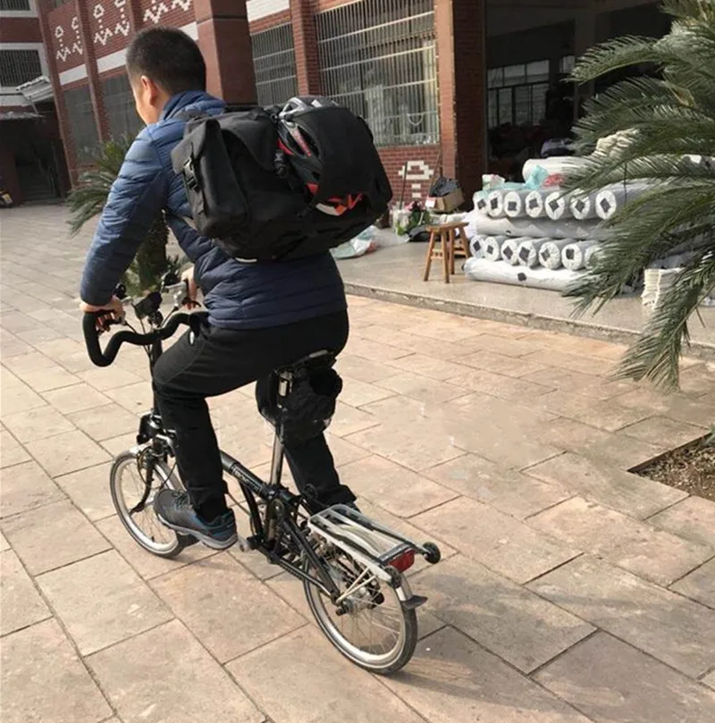 Folding bike front bag large computer bag for brompton helmet bag 21L