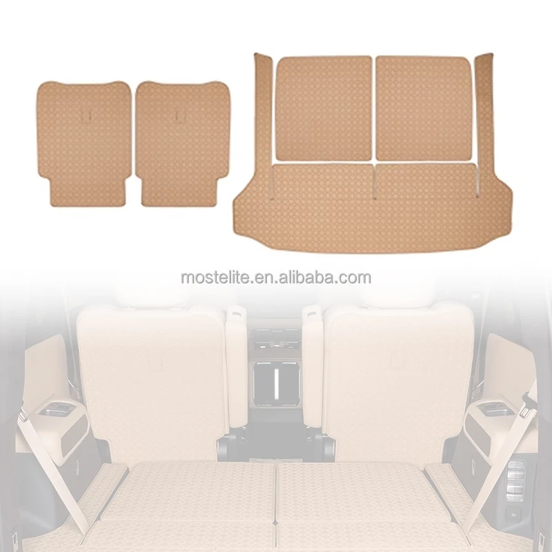 

2025 Best Selling Leather Waterproof Cargo Mat Car Back Cushion Full Surround Rear Trunk Mat For Byd Leopard 8 Accessories