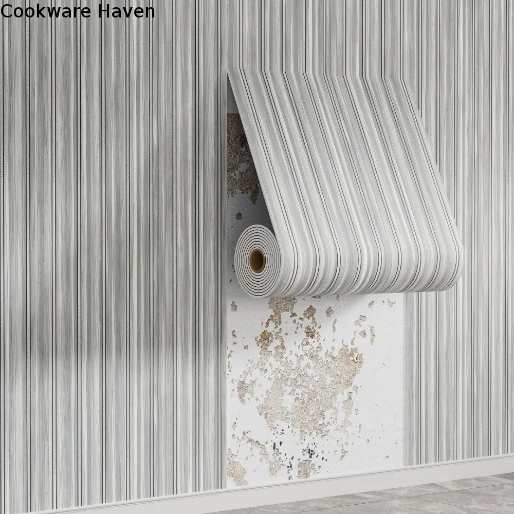 Self-Adhesive Imitation Wood Grain Wallpaper Peel and Stick PVC Grid Panel Wall Sticker Wear-Resistant Thickened