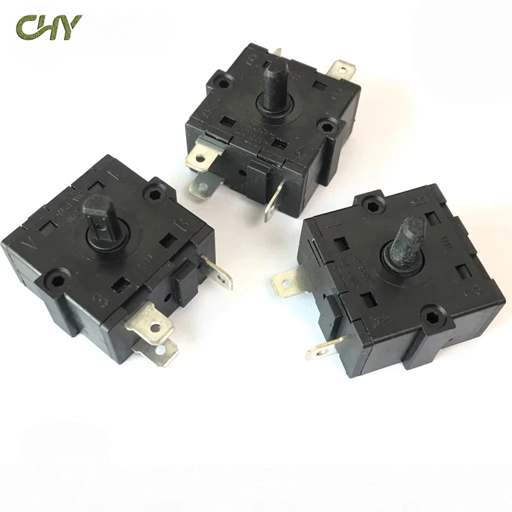 

Электрический масляный обогреватель, вентилятор, поворотный переключатель переключения передач, 3 контакта, 5 контактов, 4 передачи, высокая мощность, 16 А250 В, поворотный переключатель 331 33005 33501