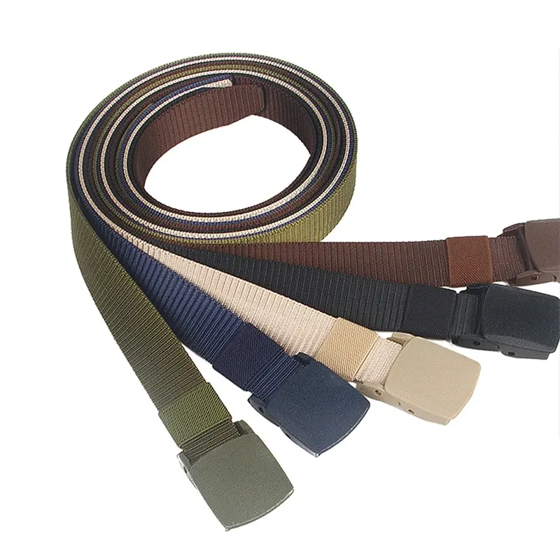 Hebilla de cinturón de plástico de 32mm para hombre, cinturón de lona, accesorios de bricolaje para Cosplay, correas de nailon atadas militares ajustables, 1 pieza