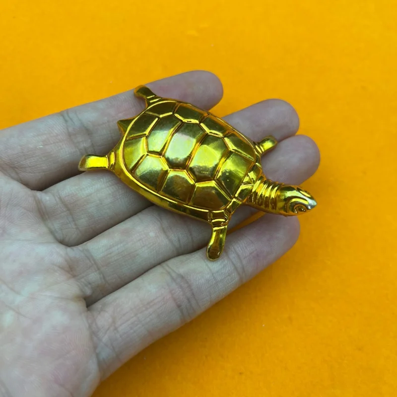 Gilding Craft Small Golden Turtle Ornaments Alloy Handicrafts