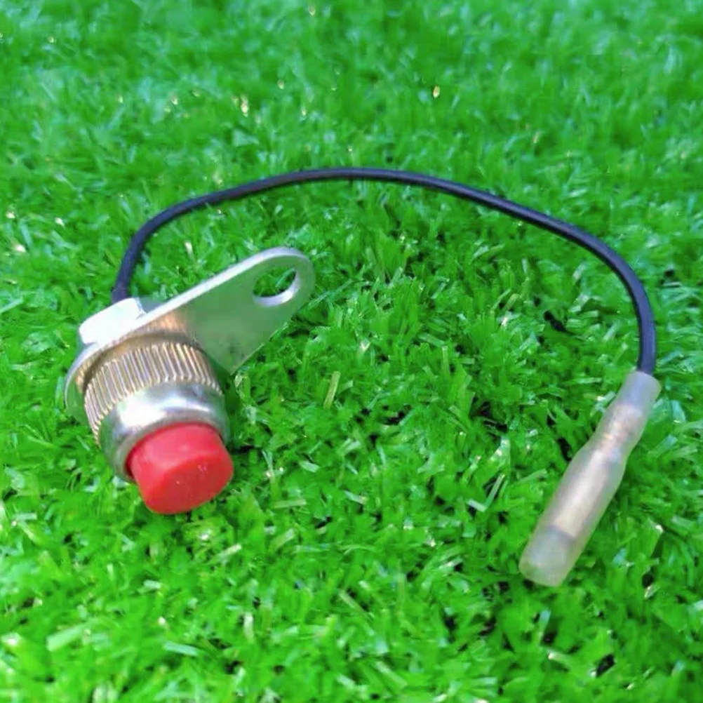 4 Pcs Power Supply Control Ignition Switch for Mower Abs Trimming Universal Handlebar Flameout Switch Button for Boat Racing Car