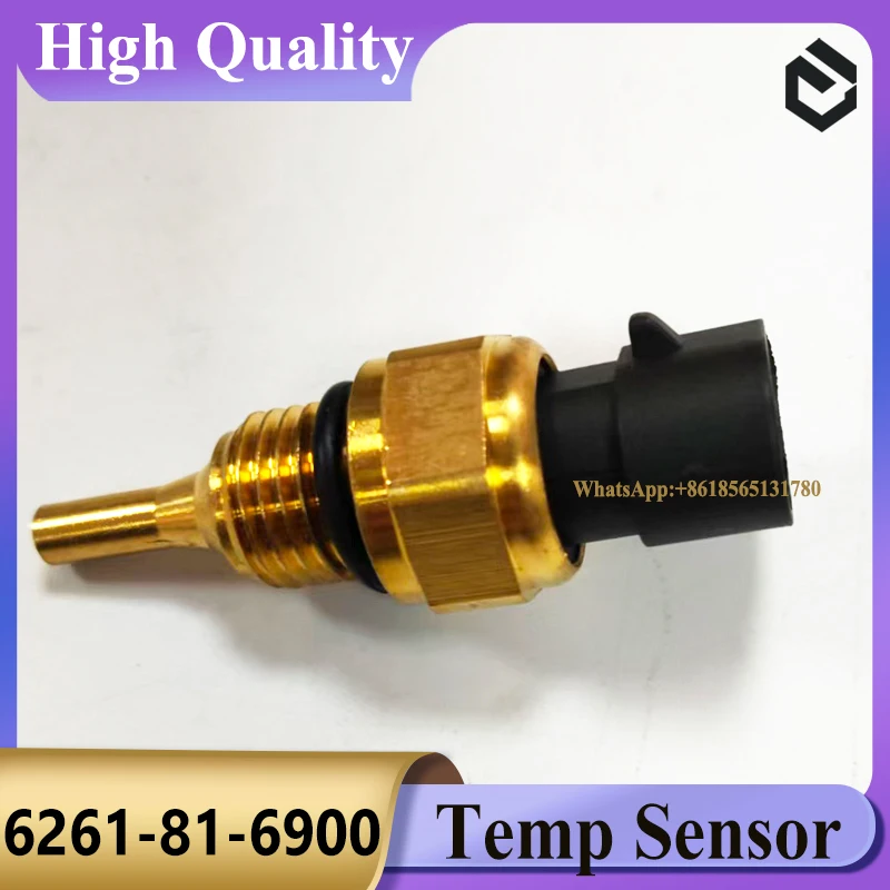 

6261-81-6900 6261816900 Water Temperature Sensor for Komatsu PC200-8 PC400-8 Excavators