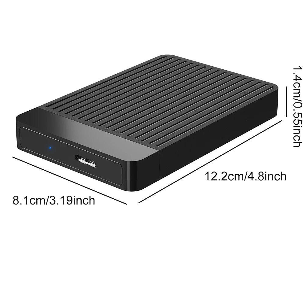 حافظة أقراص صلبة 2.5 بوصة صندوق العلبة سرعة 6 جيجابت في الثانية SATA إلى USB 3.0 Type-C محول HDD الضميمة 6 تيرا بايت صندوق القرص الصلب الخارجي حافظة القرص الصلب