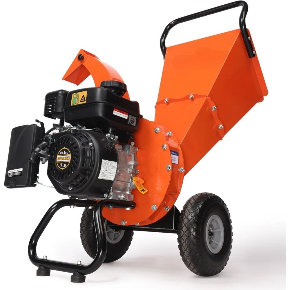 

Upgraded version-Wood Chipper Shredder Mulcher Heavy Duty 7 HP 212cc Gas Powered 3 Inch Max Capacity-Hot-Sell!