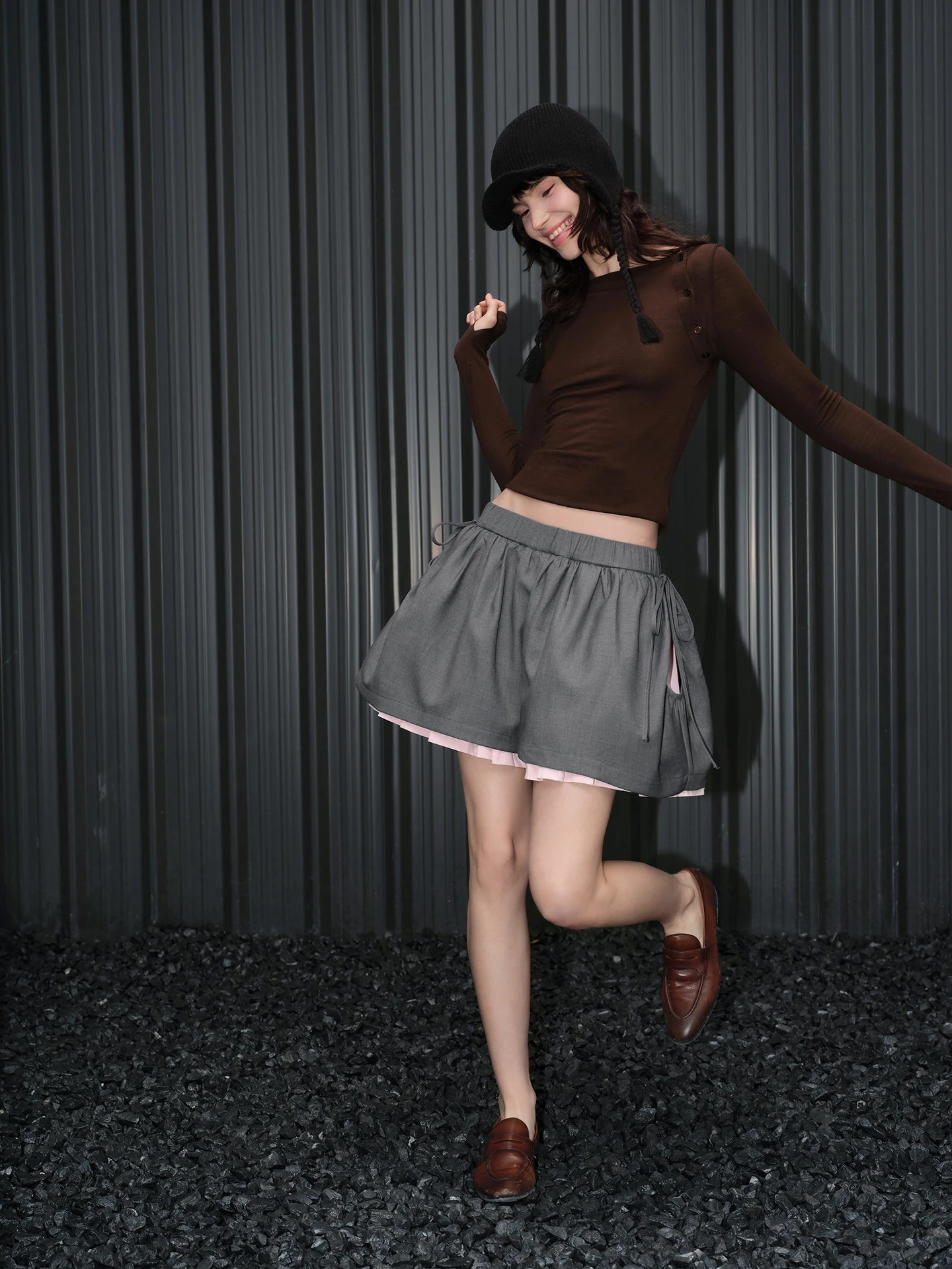 

Свободные женские повседневные брюки, весна 2026, новинка, уличный стиль, высокая талия, смесовый полиэстер, дышащие, комфортные, в стиле lazy style