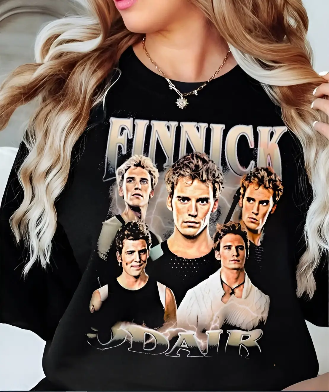 Finnick Odair Vintage 90s T Shirt Sam Claflin For Him and Her