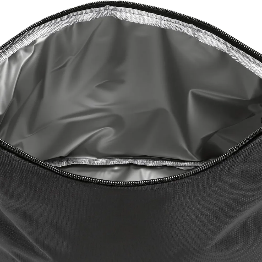 Portable Polyester Insulated Lunch Bag 7L Green/Black Leakproof Cooler Bag Small Lunch Container Work Use