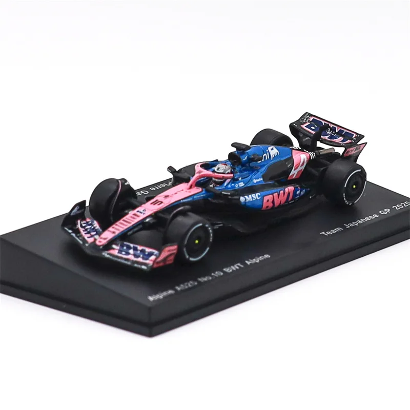 Spark 1:64 ALPINE A525 NO.10 / NO.7 BWT ALPINE TEAM GP de Japón / Australia 2025 Coche de Colección a Escala