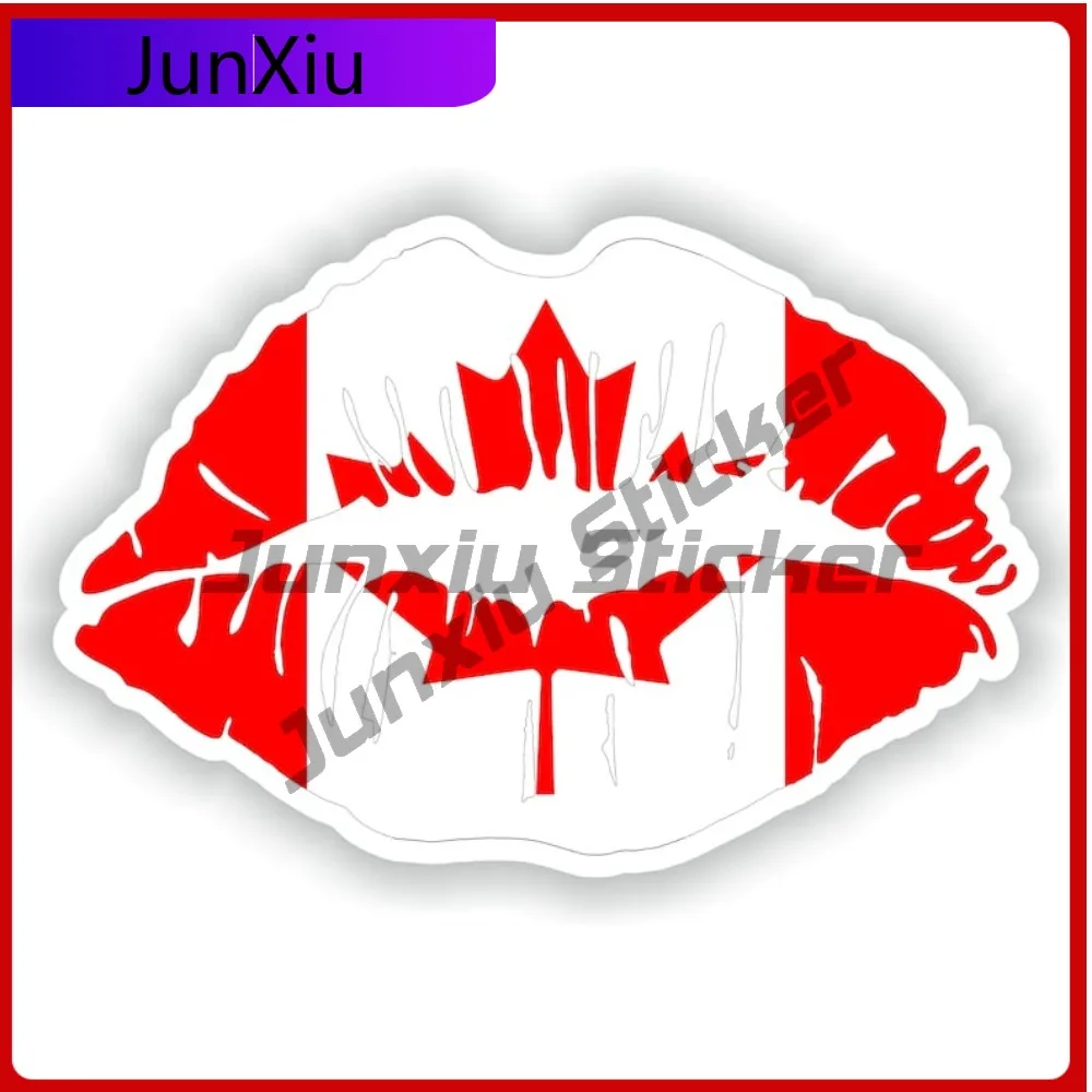 

Canada Lips Flag maple leaf Fashion Auto Surface Decoration Commonly Used On Bumpers Rear Windows And Trunks