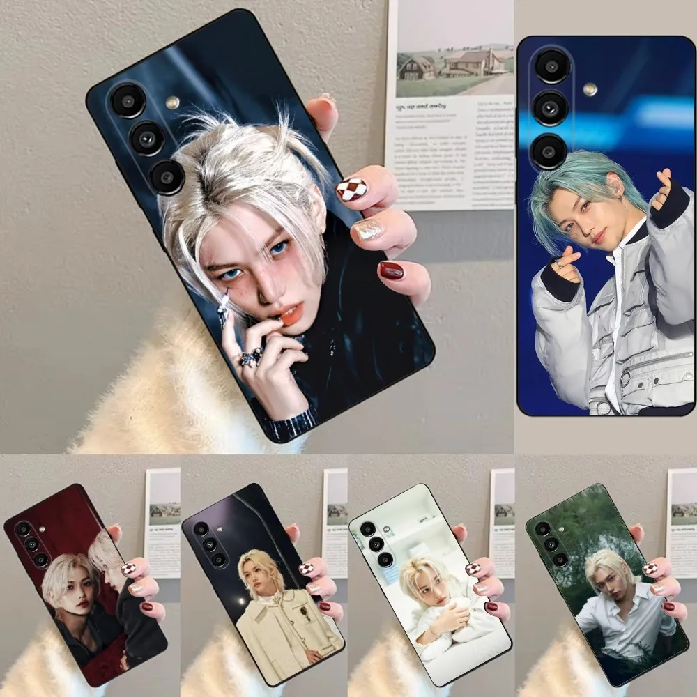 Kpop F-Felix L-Lee  Phone Case For Samsung S24,23,22,30,21,10,9,Ultra,Plus,Lite,FE,Soft Silicone Black Cover