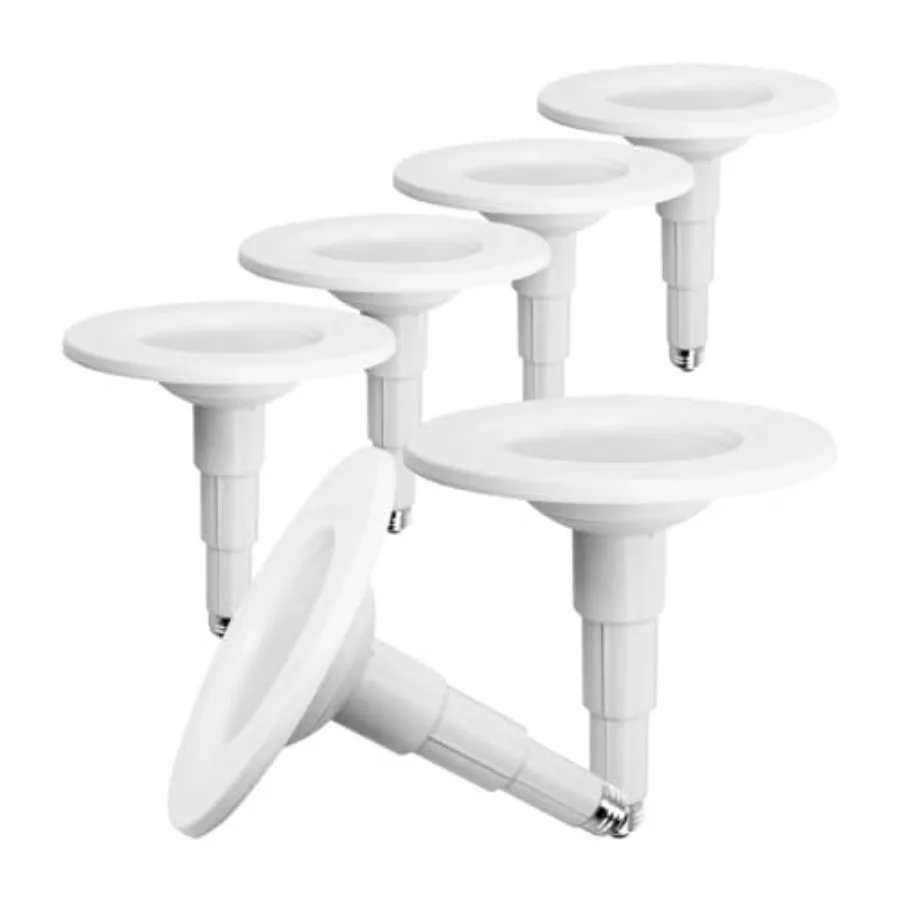 

Регулируемый комплект для модернизации встраиваемого освещения для светильников 5/6 дюймов - Набор из 6 светодиодных даунлайтов с телескопическим стержнем, 5000K, дневной свет, 800 люмен