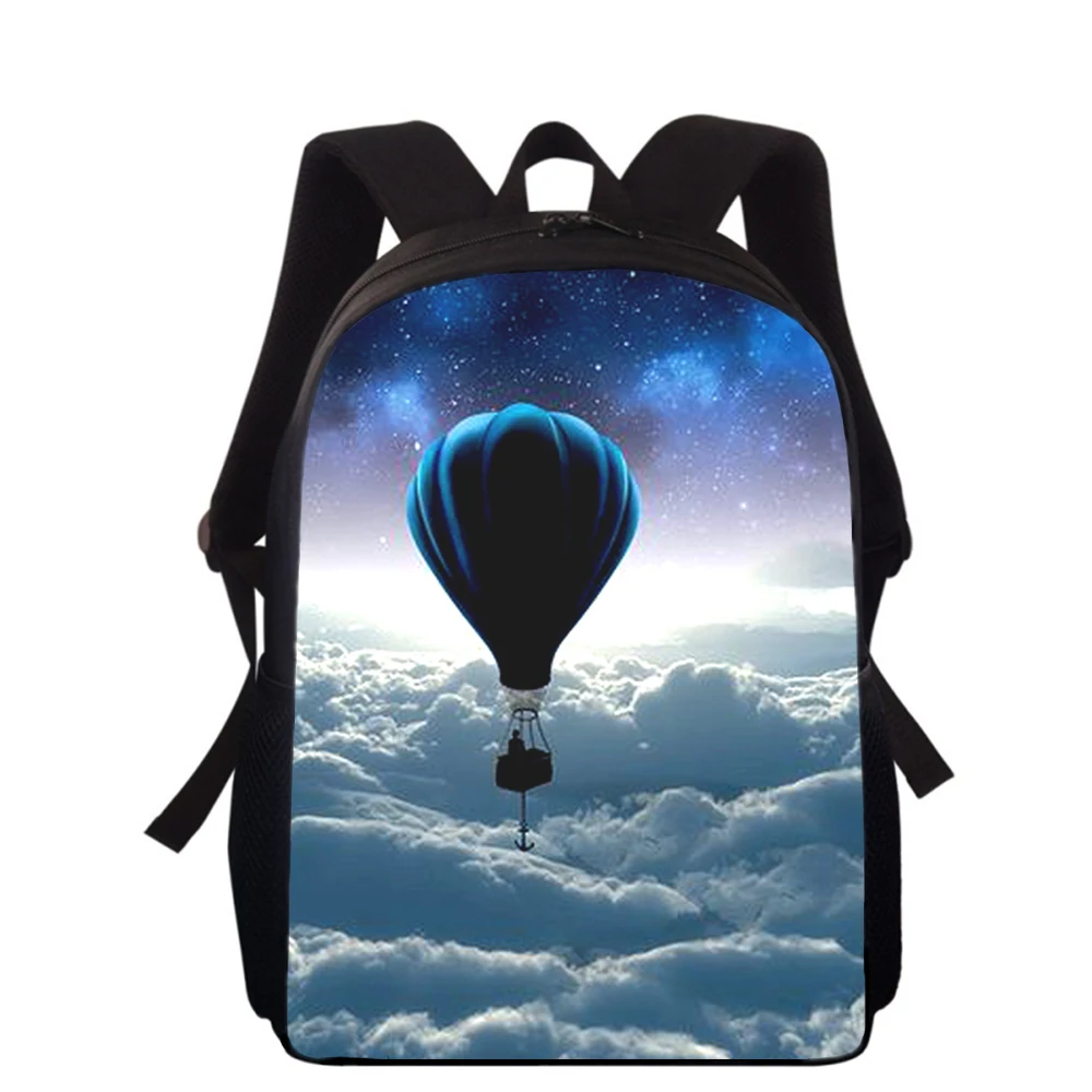 Ho tair Balloon Sky 15” 3D Print Kids Backpack Primary School Bags for Boys Girls Back Pack Students School Book Bags