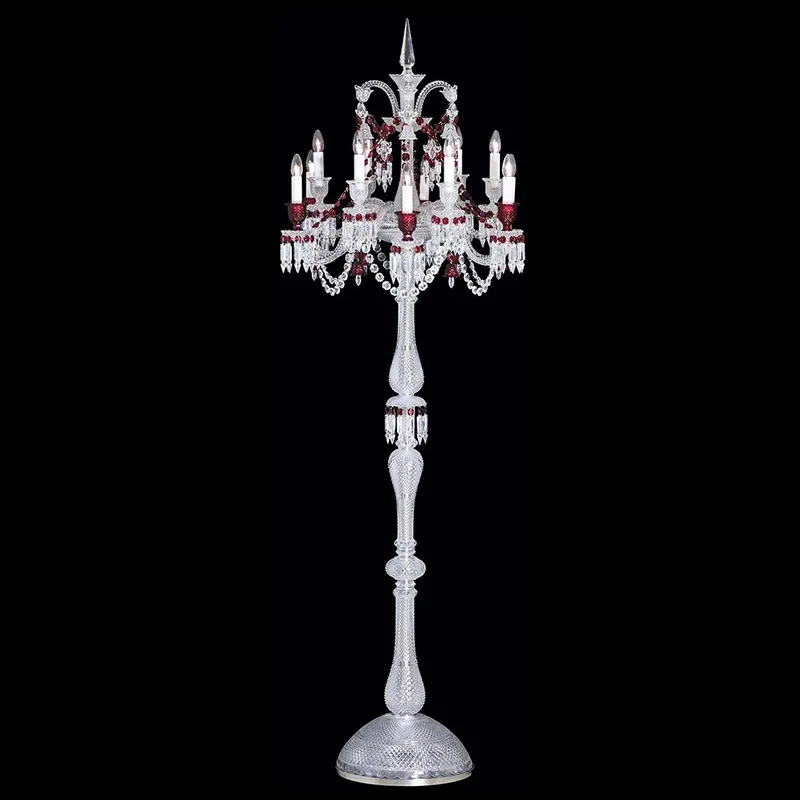 مصباح كريستال أوروبي مصباح أرضي لغرفة النوم مصباح ديكور لغرفة المعيشة الأمريكية #3