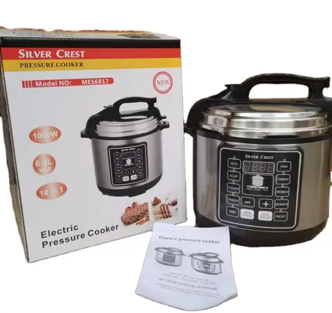 5L 6L Silver crest  Instant Cooker Pot Duo 7-in-1 Stainless Steel Electric Pressure Cooker Silver crest Rice Cooker