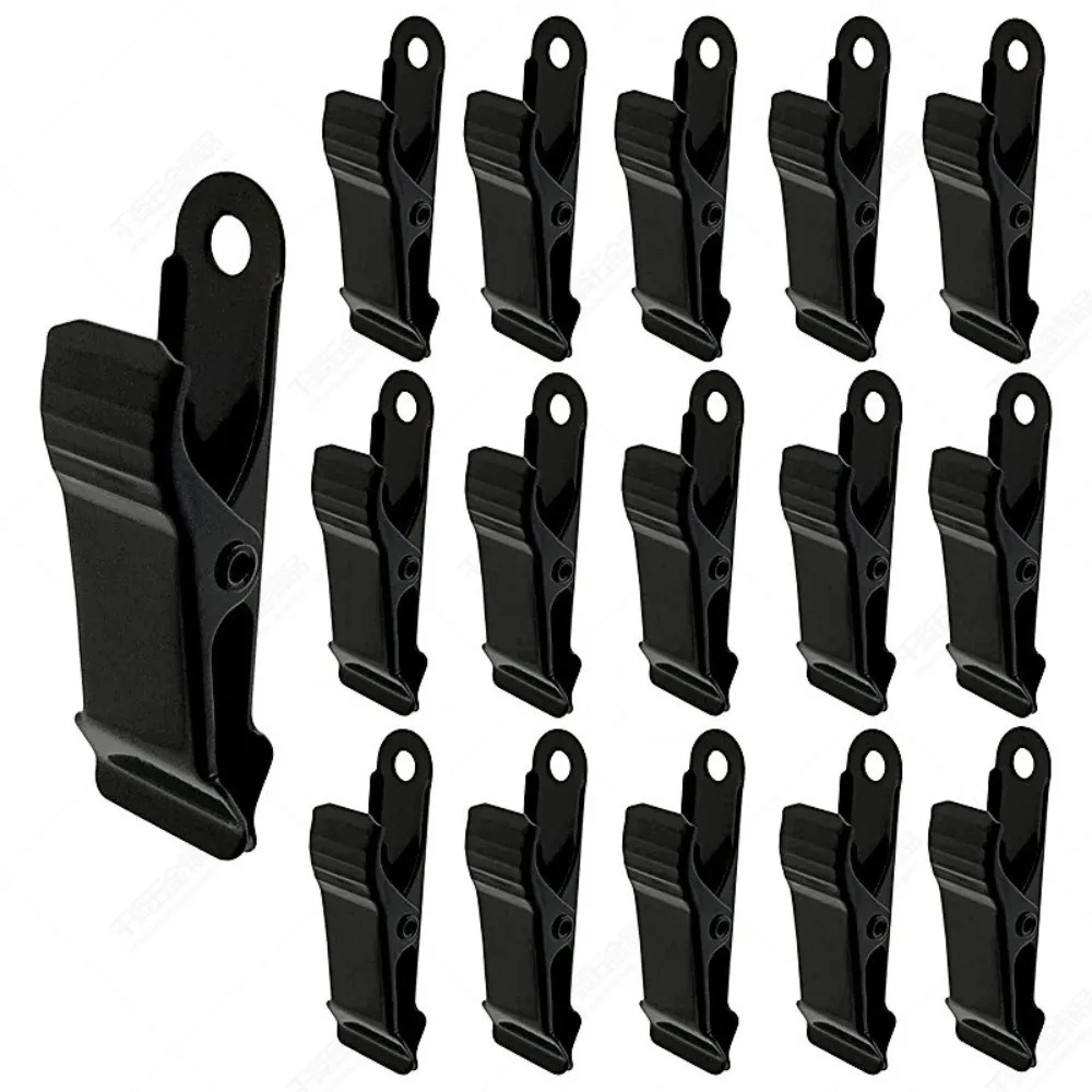 10pcs/set Metal Mini Spring Clamps Black Anti Slip Crocodile Clamps Long Tail Multi-Purpose Alligator Clips Home Office Decor
