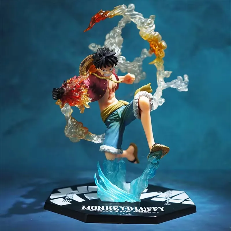 

One Piece Luffy Anime Accessories Handmade Models Scene Statues Trendy Desktop Car Ornaments Doll 18cm Toys Gift Decoration