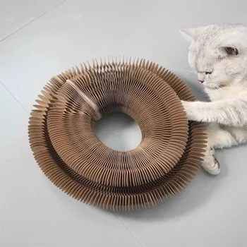 Round Cat Scratching Board Toy 4