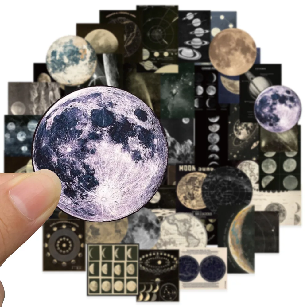 50 قطعة الكون المظلم الكوني كواكب الفضاء غالاكسي ملصقات الجمالية سيارة دراجة نارية ل غير المرغوب فيه مجلة حقائب سجل القصاصات ملصقات