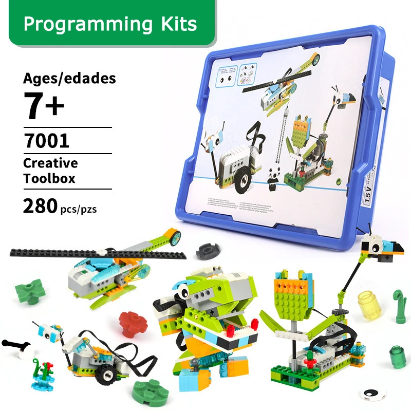 

Programming Kits Robotics programming set building blocks assembled with small particles surprise gifts