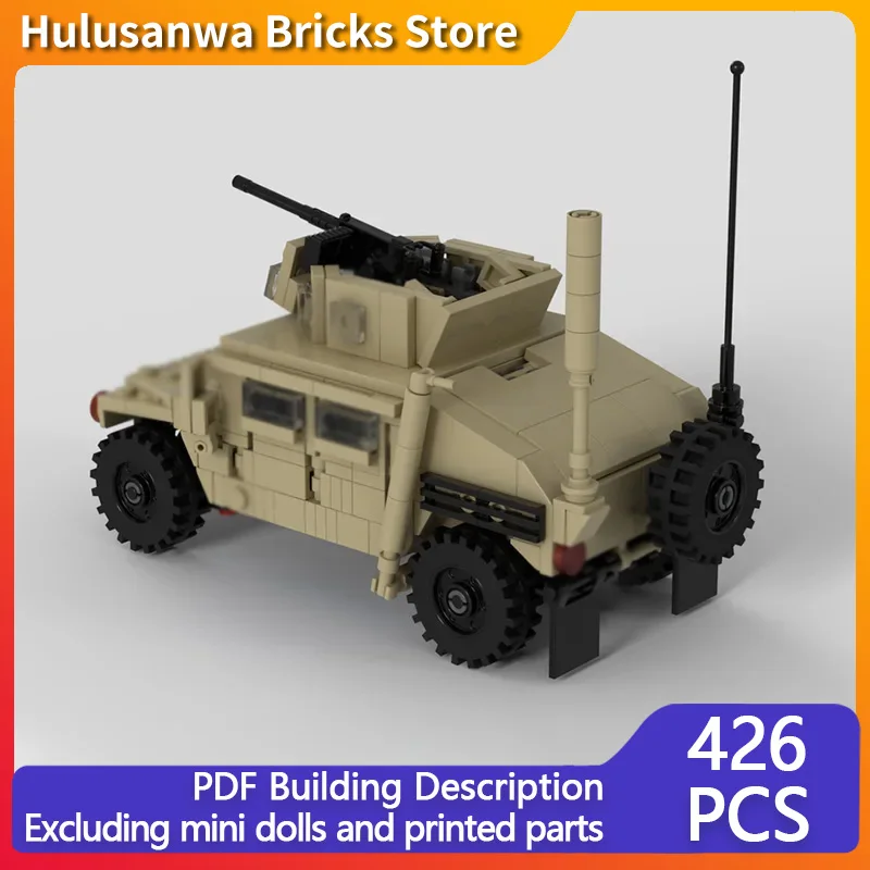 

M1151 Военная модель бронеавтомобиля MOC Строительные кирпичи Военное оборудование Модульная технология Сборка Детские игрушки Костюм Подарки Праздник