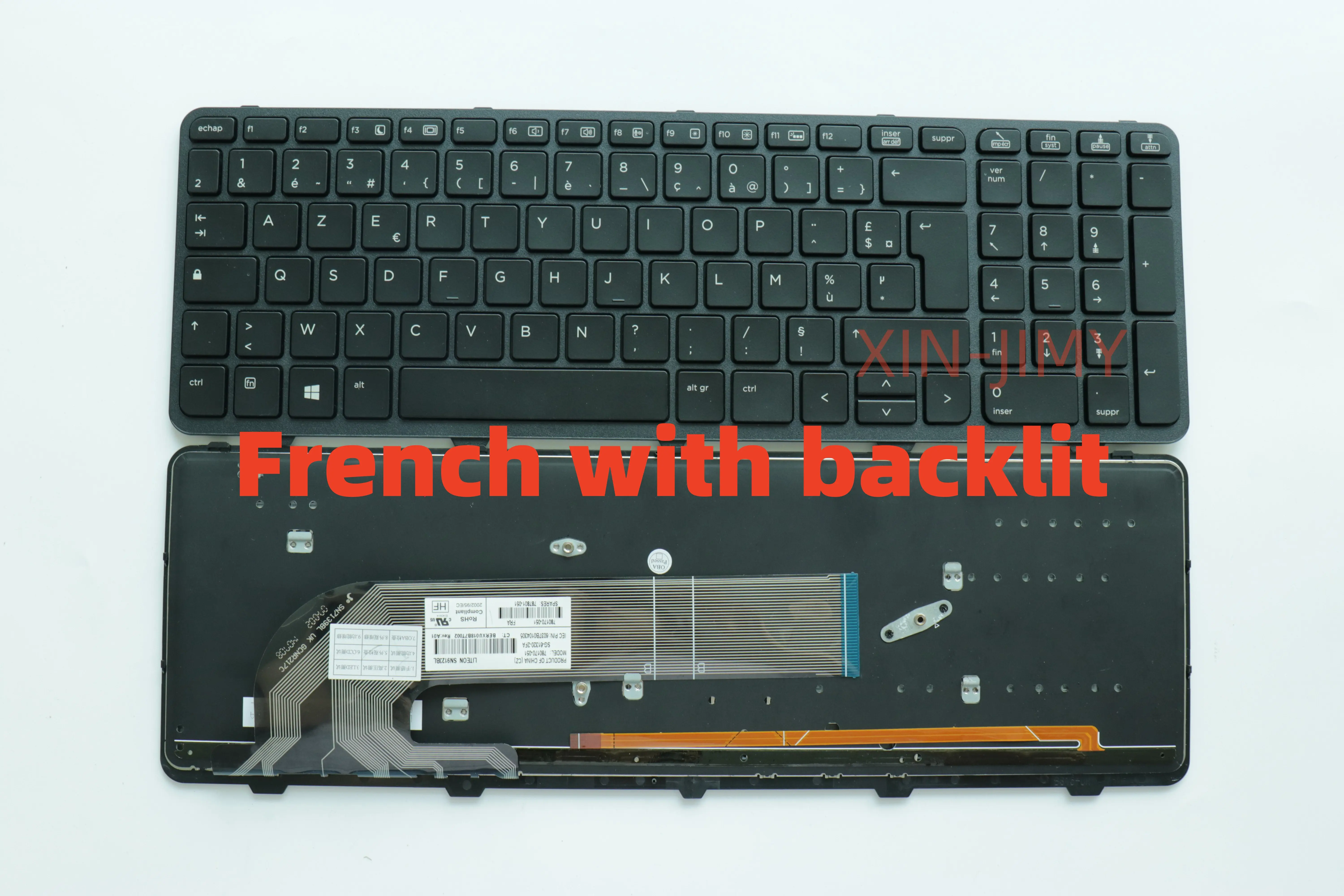 

French Backlit Laptop Keyboard For HP PROBOOK 450 GO 450 G0 450 G1 470 455 G1 450-G1 450 G2 455 G2 470 G0 G1 G2 S15 / S17