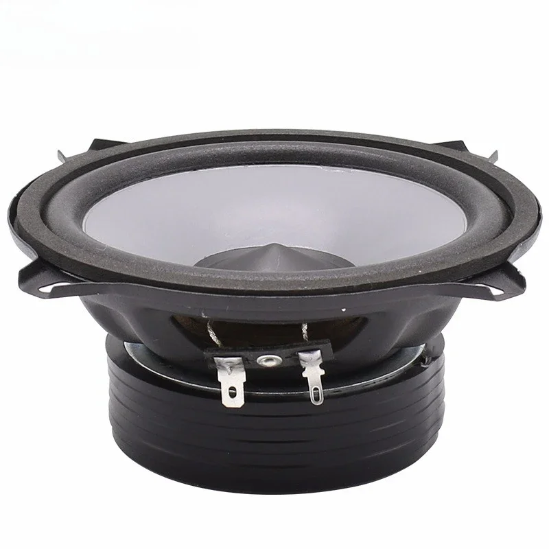 

Новый 5-дюймовый автомобильный динамик, автомобильный динамик, 5-дюймовый динамик, модификация звука, оптоволоконная диафрагма, провод без пайки