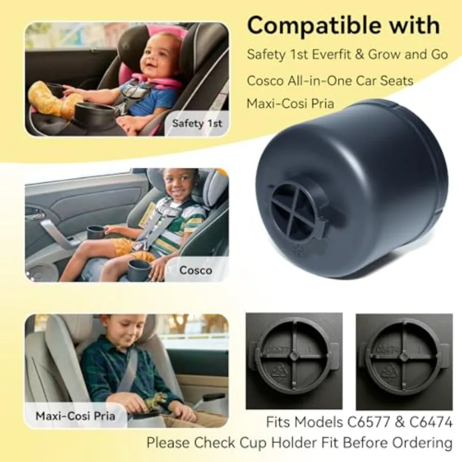 Cup Holder Replacement for Safety 1st EverFit/Grow and Go, for Maxi-COSI Pria, and for Cosco All-in-One Car Seats Model C6577 a